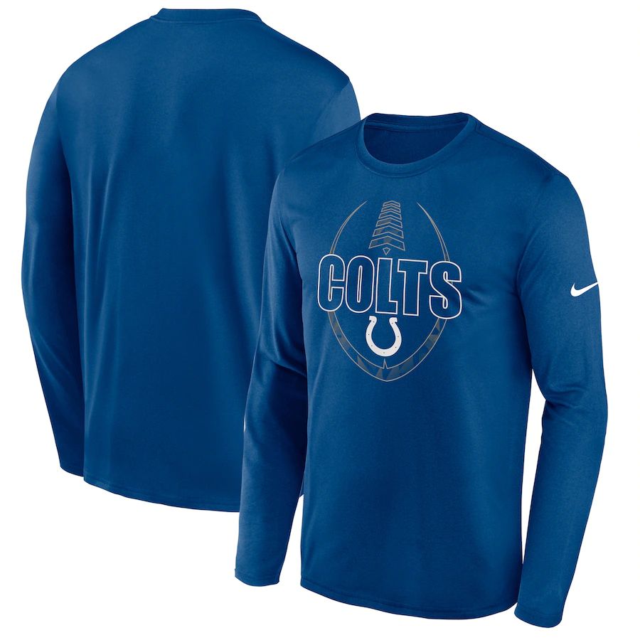 Cheap Men Indianapolis Colts Royal Nike Icon Legend Performance Long Sleeve T-Shirt
